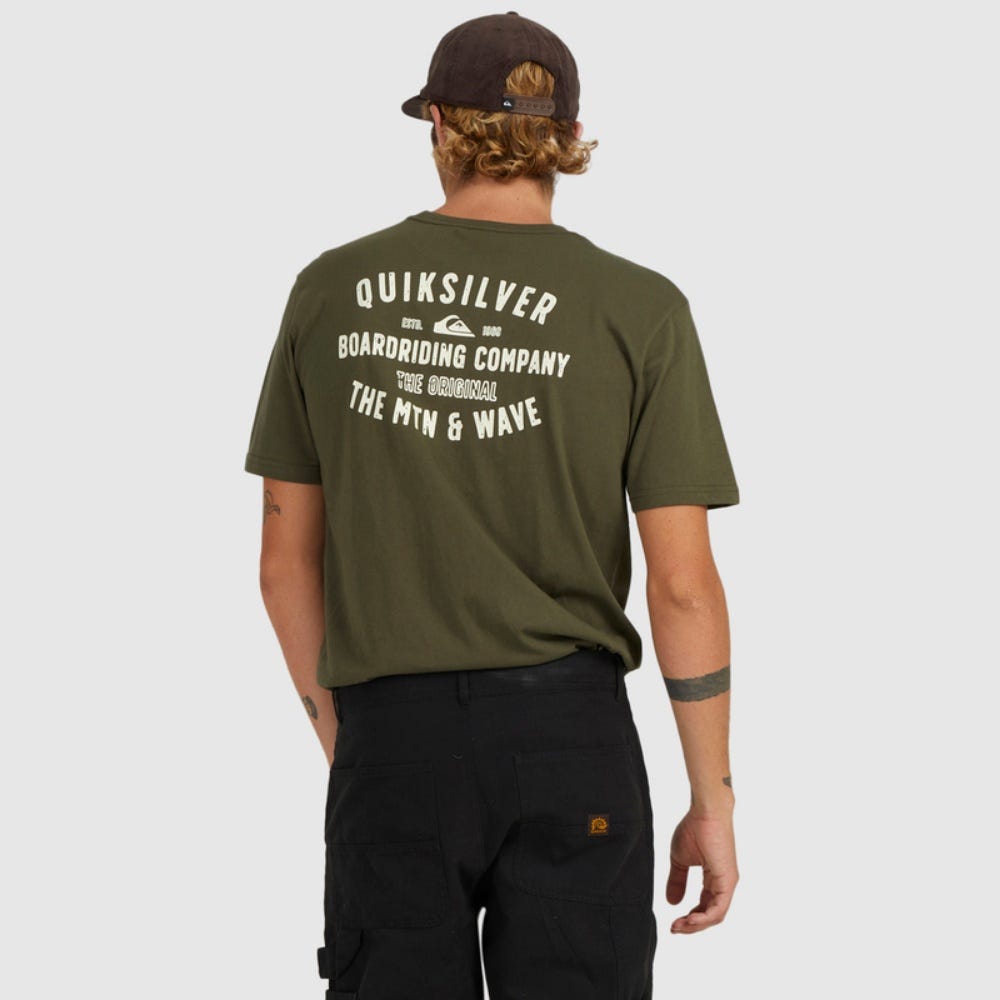 Quiksilver Surf Lockup T-Shirt In Grape Leaf
