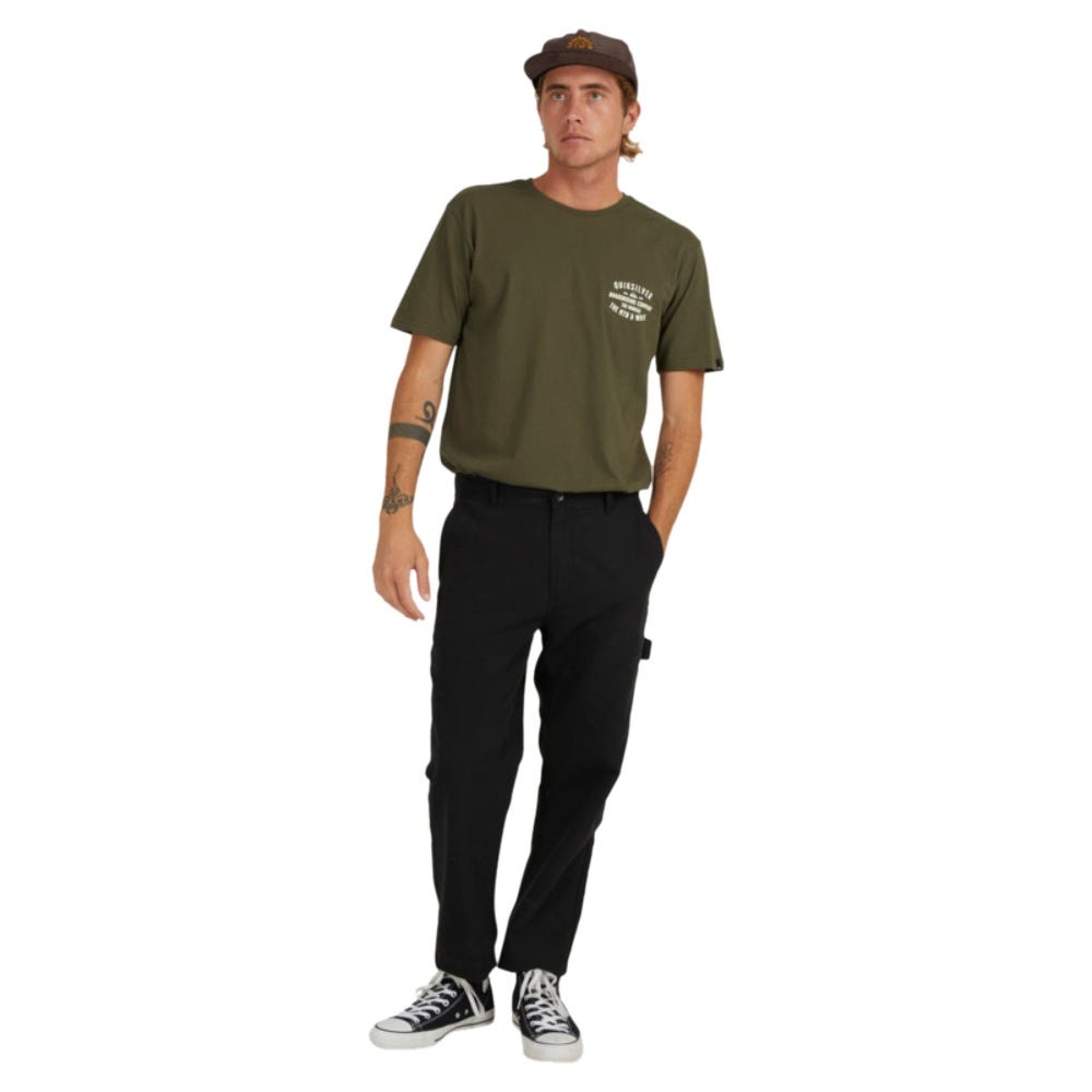 Quiksilver Surf Lockup T-Shirt In Grape Leaf