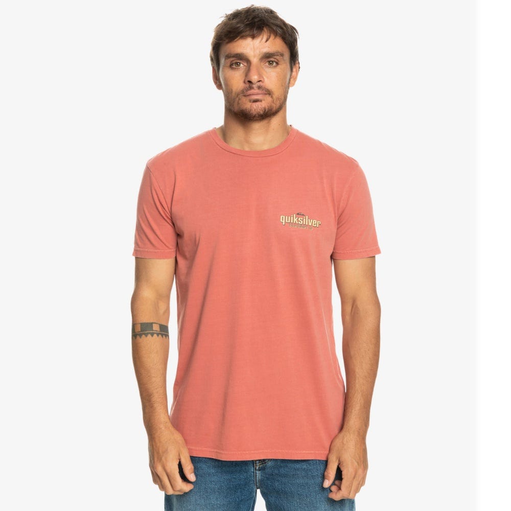 Mens Quik Words Tees In Marsala