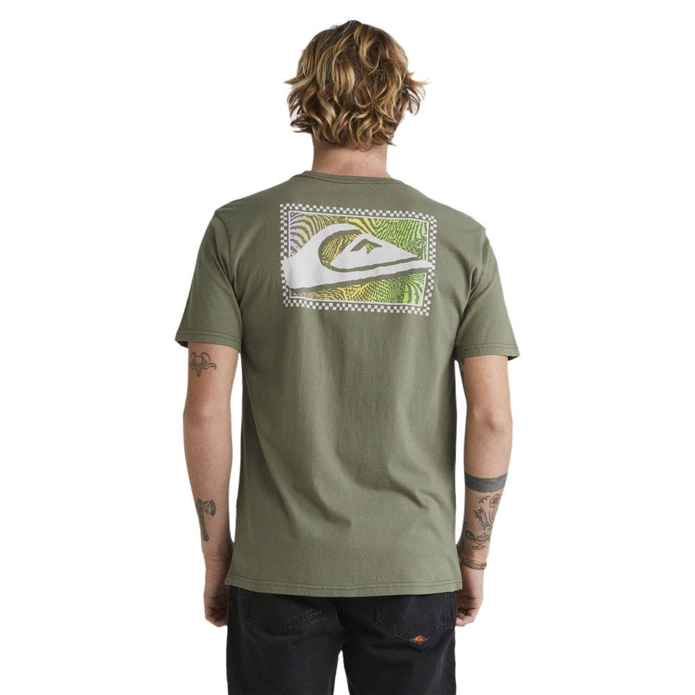 Mens Gradient Prints T-Shirt In Four Leaf Clover