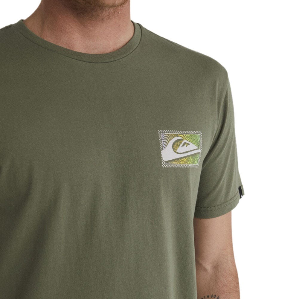 Mens Gradient Prints T-Shirt In Four Leaf Clover