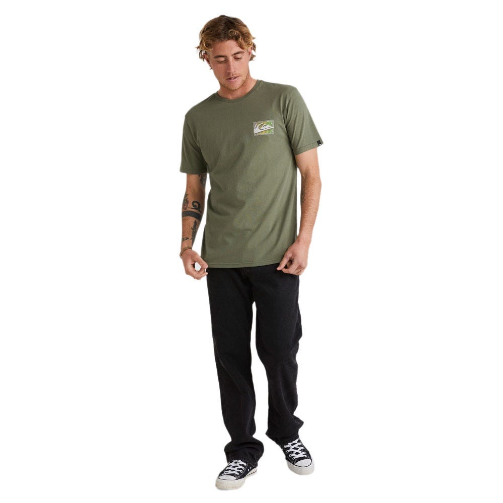 Mens Gradient Prints T-Shirt In Four Leaf Clover