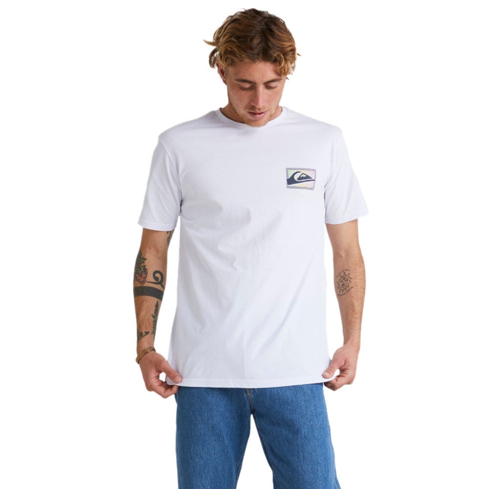 Mens Gradient Prints T-Shirt In White