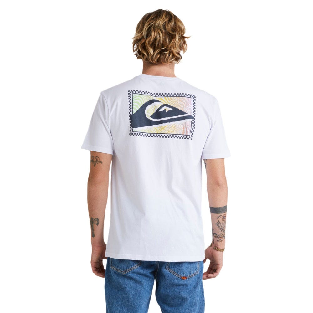 Mens Gradient Prints T-Shirt In White