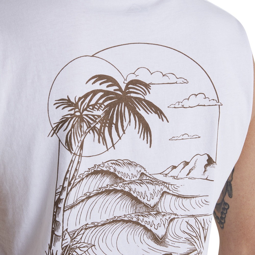 Mens Escape Route T-Shirt In White