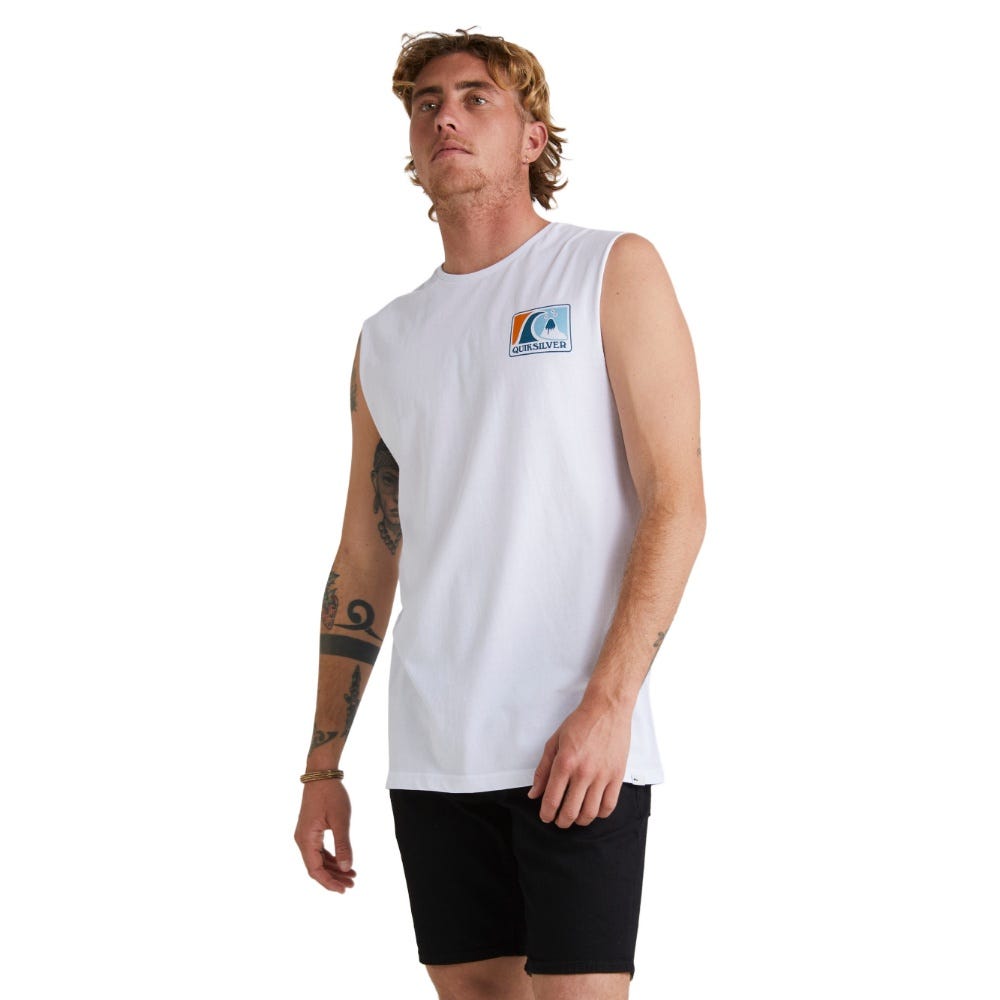 Mens Mellow Bubble Mod T-Shirt In White