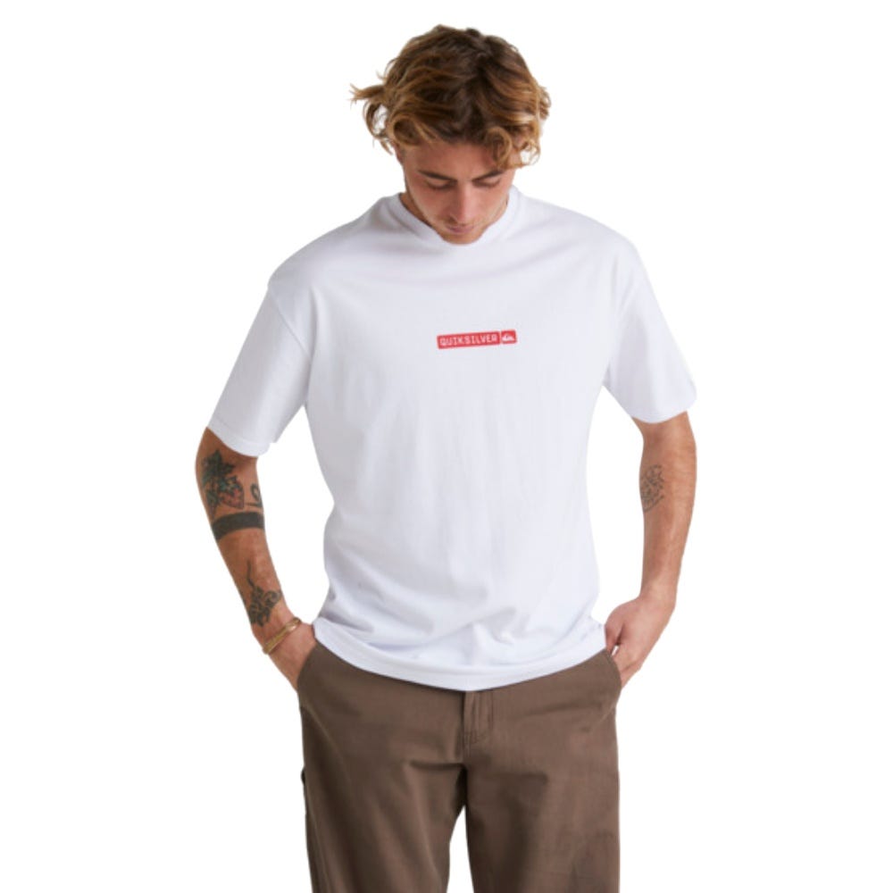 Mens Saturn Performer T-Shirt In White