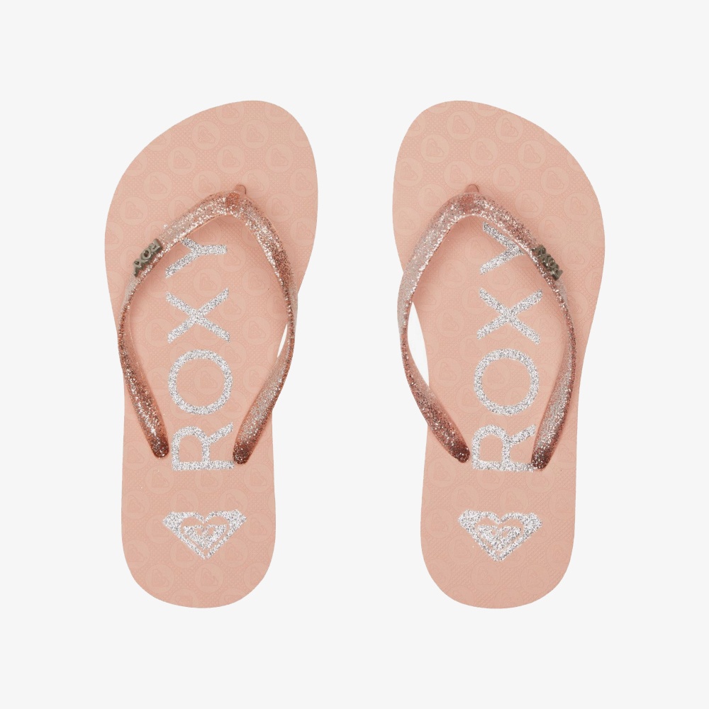 Girls Viva Sparkle Flip-Flops for s in Peach