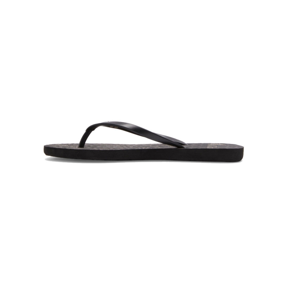 Womens Viva Stamp Flip-Flops In Metallic Gold/Black