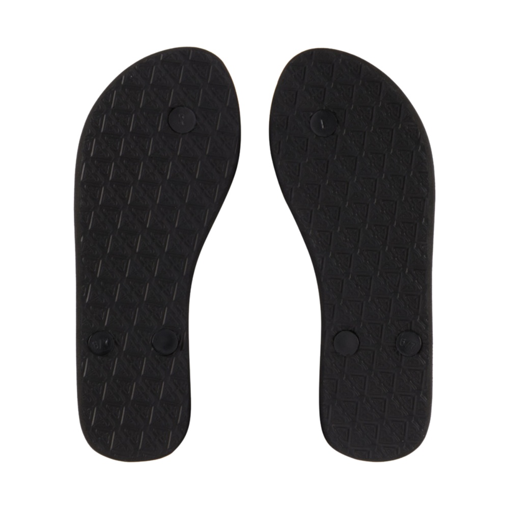 Womens Viva Stamp Flip-Flops In Metallic Gold/Black