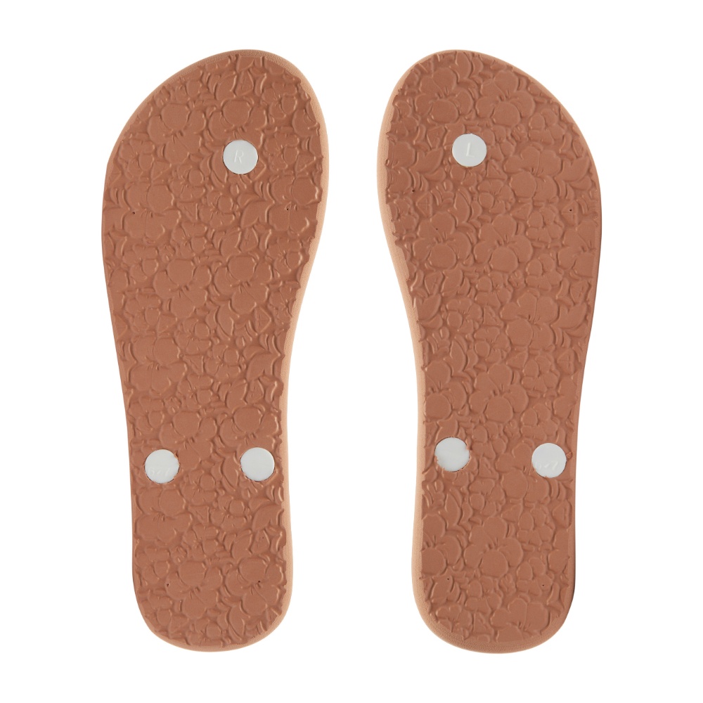 Womens Tahiti Flip-Flops In White/Orange/Pink