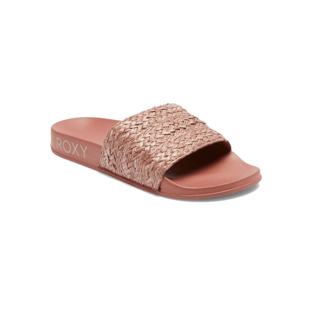 Womens Slippy Jute Sandals In Wood