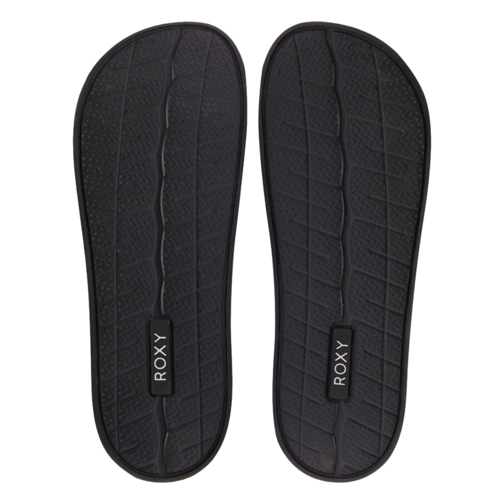 Womens Slippy Knit Sandals In Black