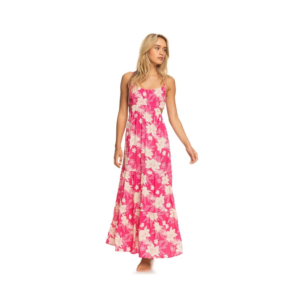 Womens Hot Tropics Maxi Dress In Anthracite Floral Daze