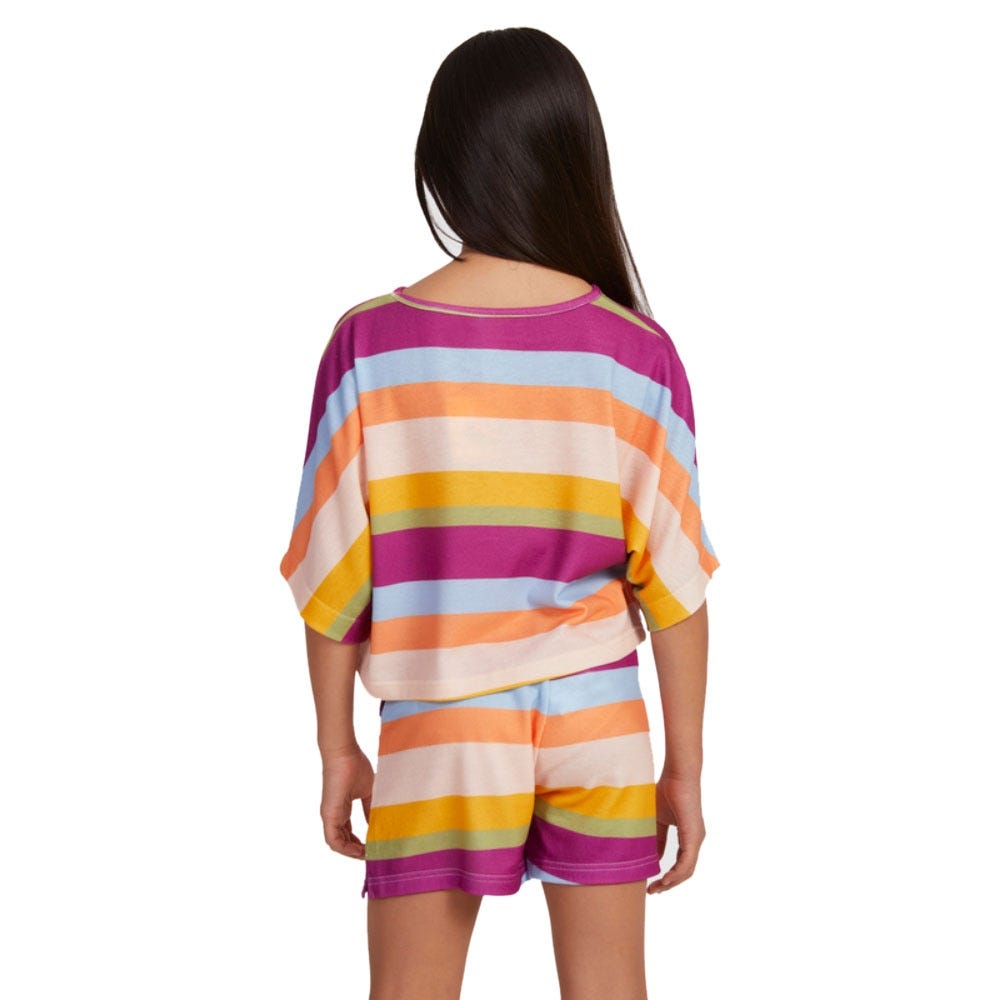 Girls I Wanna Dance With Somebody T-Shirt In Pale Dogwood Love Stripe
