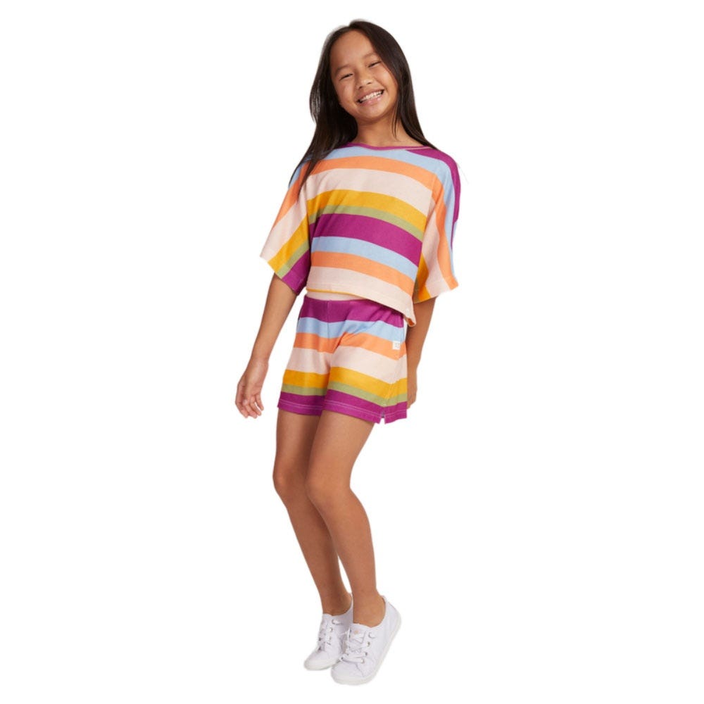 Girls I Wanna Dance With Somebody T-Shirt In Pale Dogwood Love Stripe