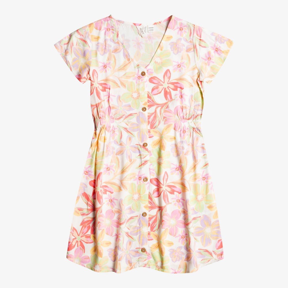 Girls 4-16 Another Song Buttoned Skater Dress in Multi