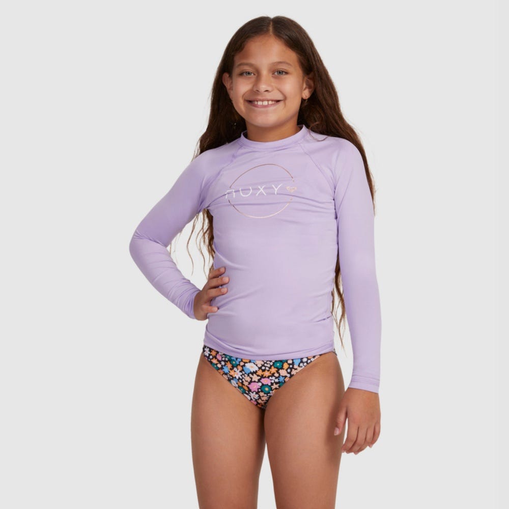 Girls 6-16 Beach Classics Long Sleeve UPF 50 Rash Vest