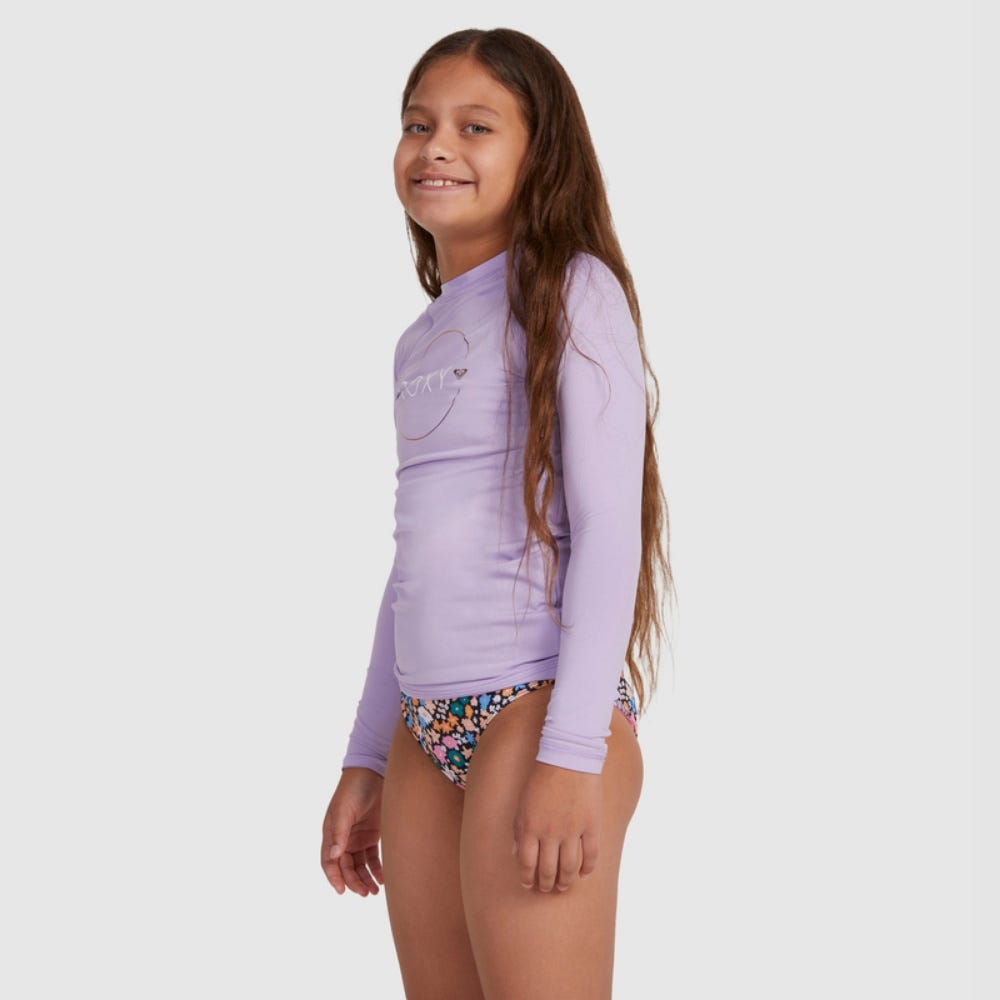 Girls 6-16 Beach Classics Long Sleeve UPF 50 Rash Vest