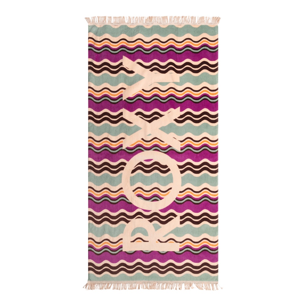 Womens New Fringes Beach Towel In Pale Dogwood Flowy Mood