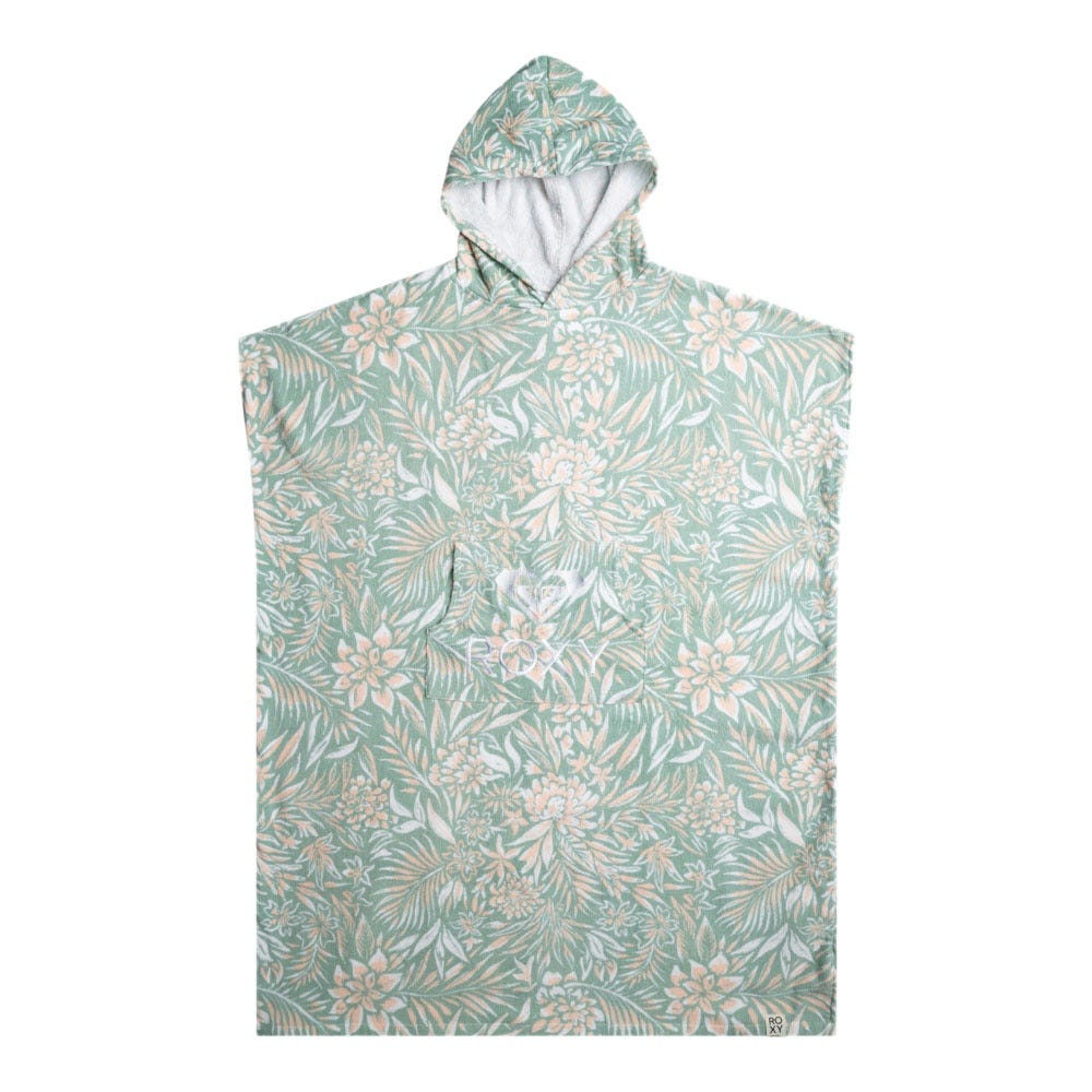 Womens Stay Magical Printed Hooded Poncho Towel In Blue Surf Planao Apparel