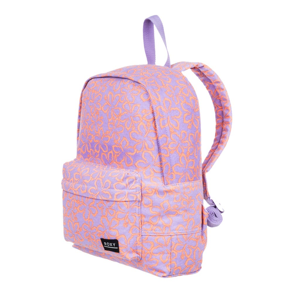 Womens Sugar Baby Canvas Medium Backpack In Mock Orange Hawaiianheat