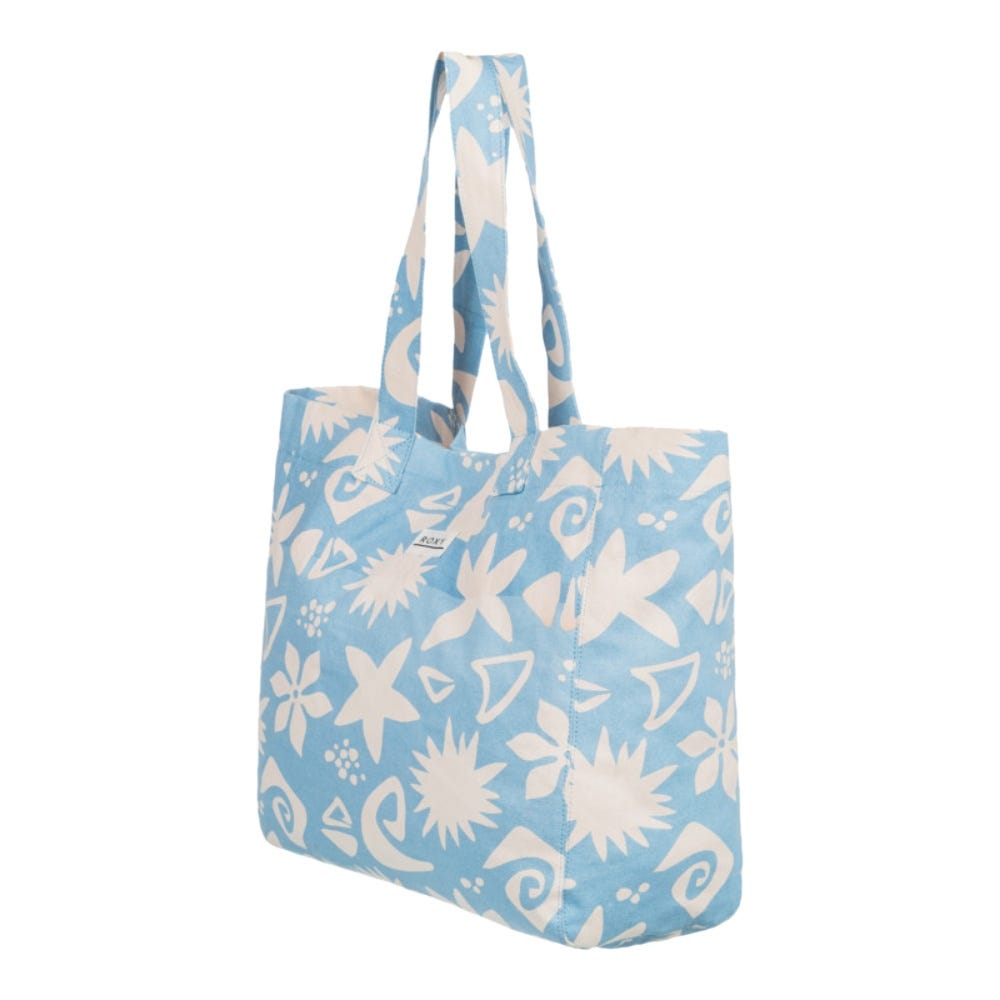 Womens Anti Bad Vibes Printed 24L Large Tote Bag In Powder Blue
