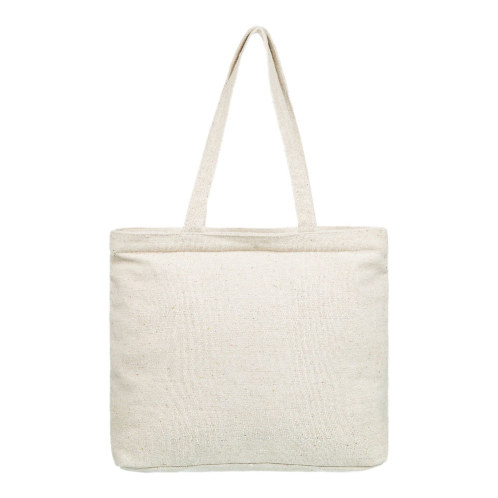 Womens Summer Flower Tote Bag In Natural