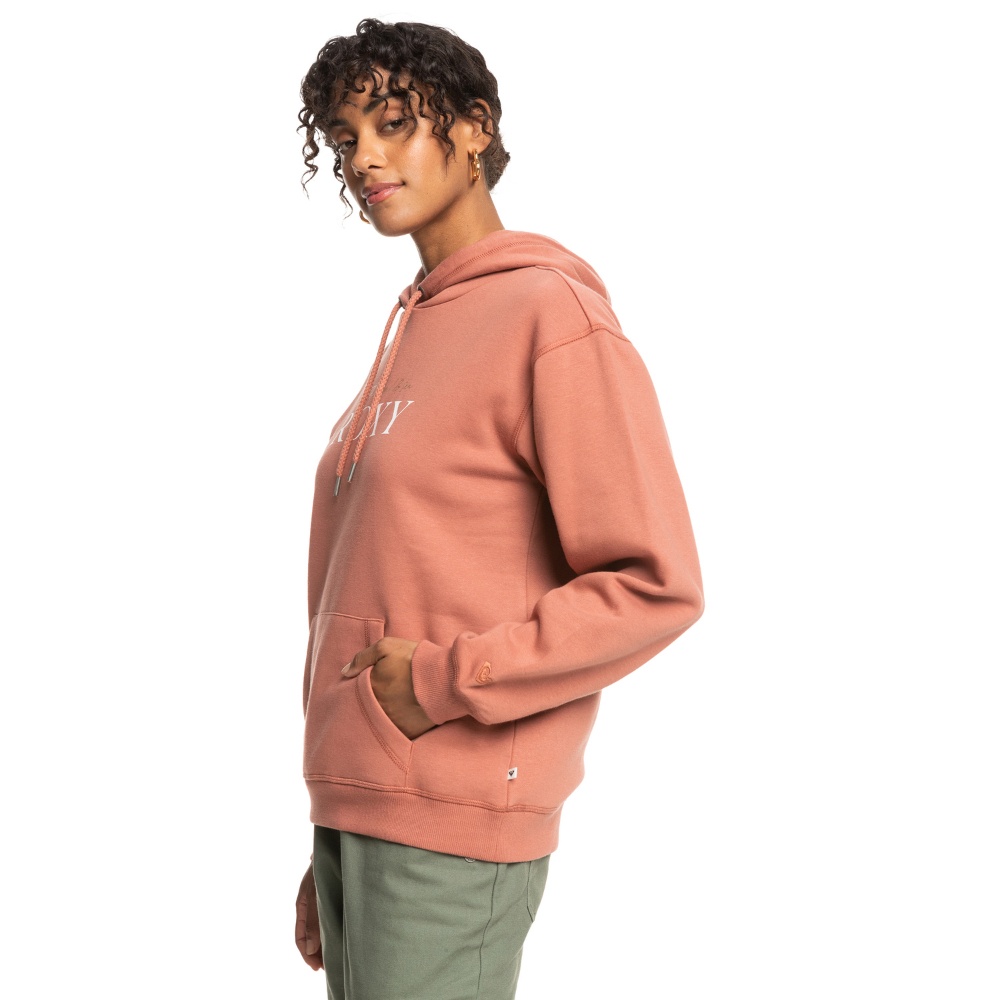 Womens Surf Stoked Brushed Hoodie In Cedar Wood
