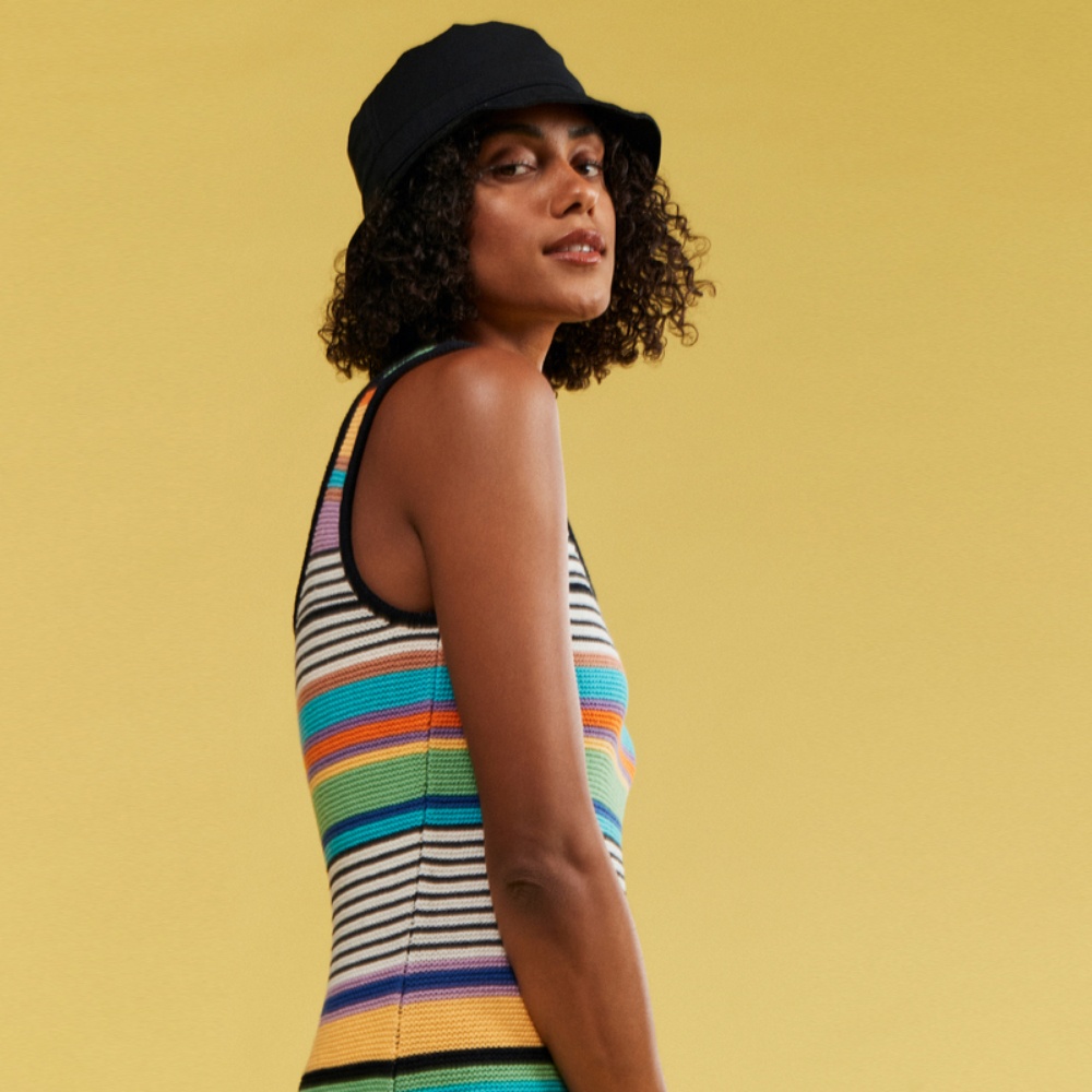 Womens Almond Milk Bucket Hat