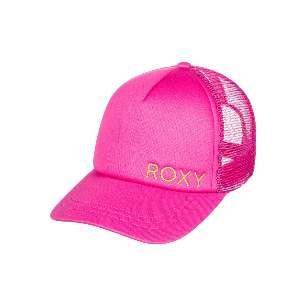 Womens Finishline Trucker Hat in Shocking Pink 