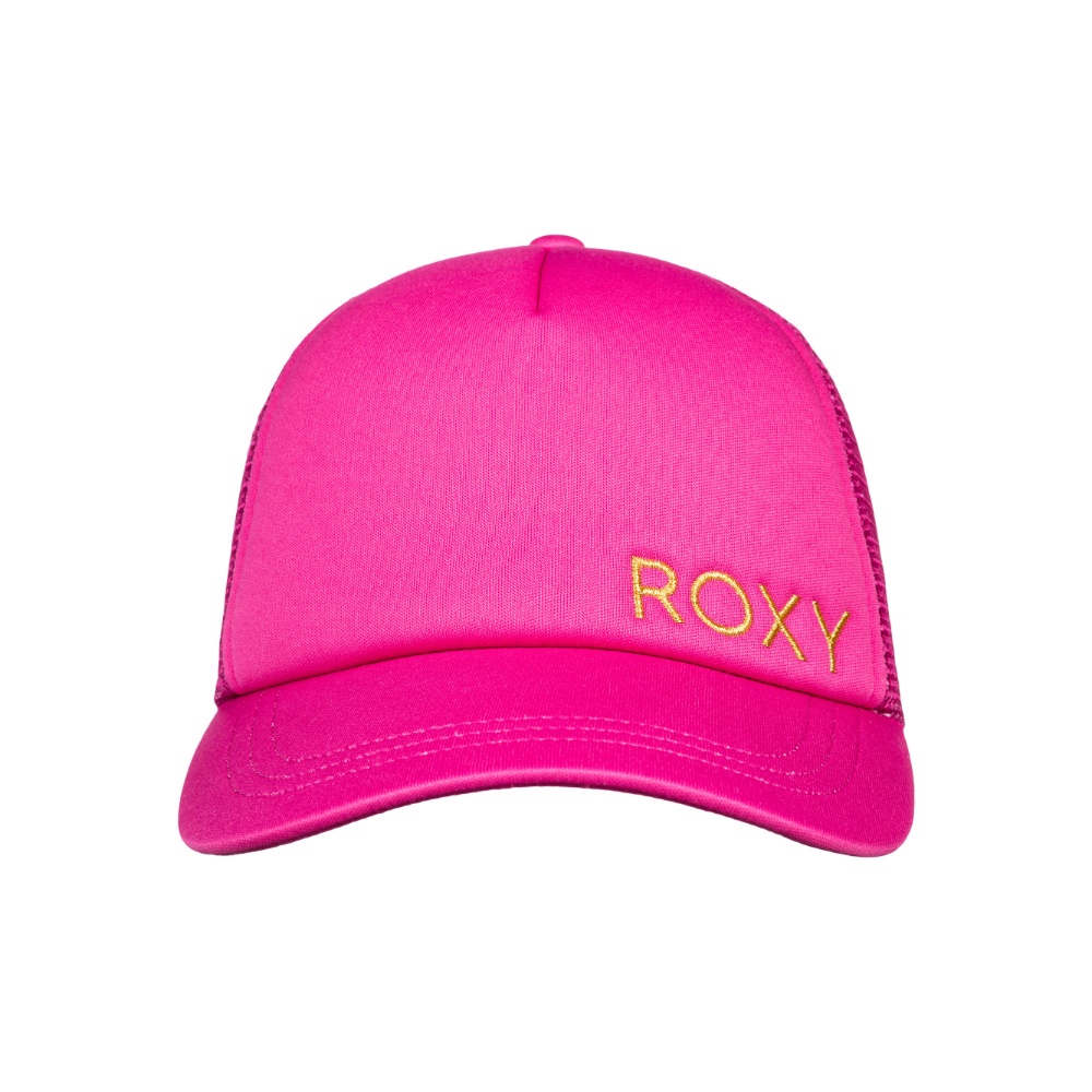 Womens Finishline Trucker Hat in Shocking Pink 
