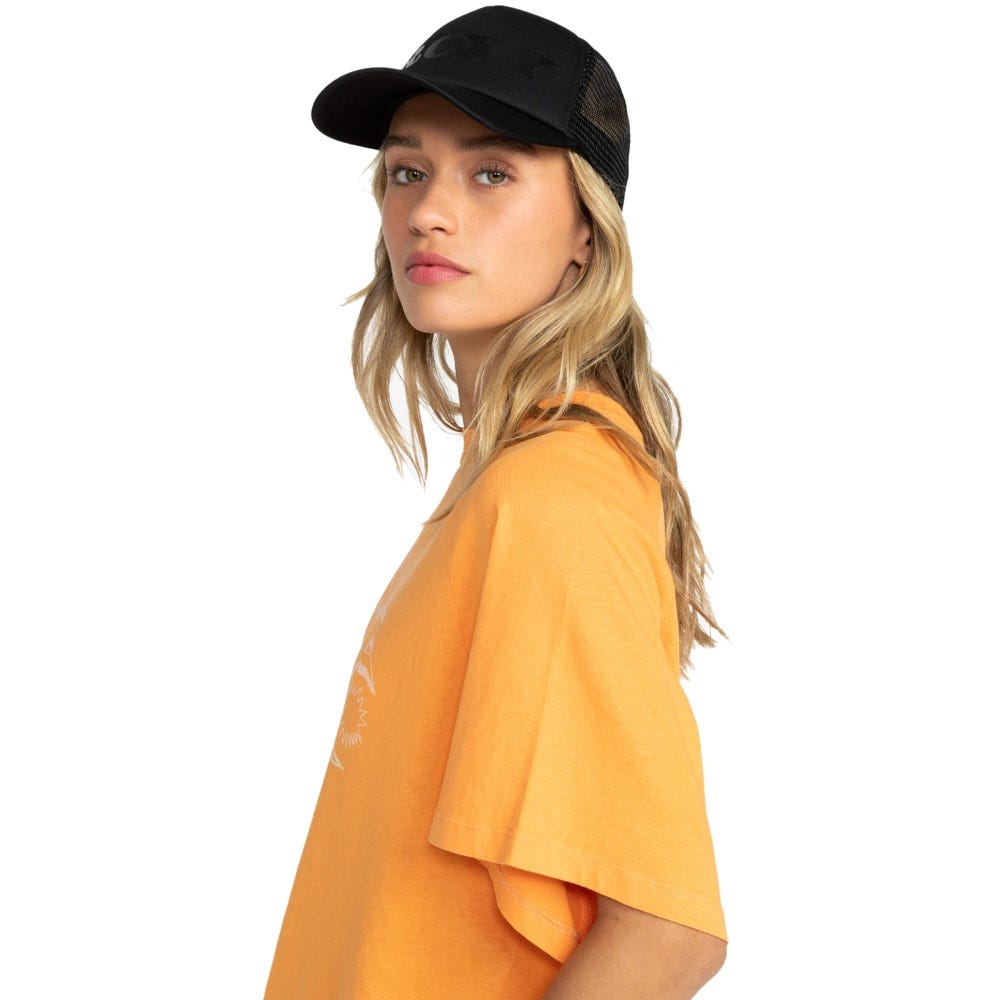 Womens Happy Hippy Trucker Cap In Anthracite