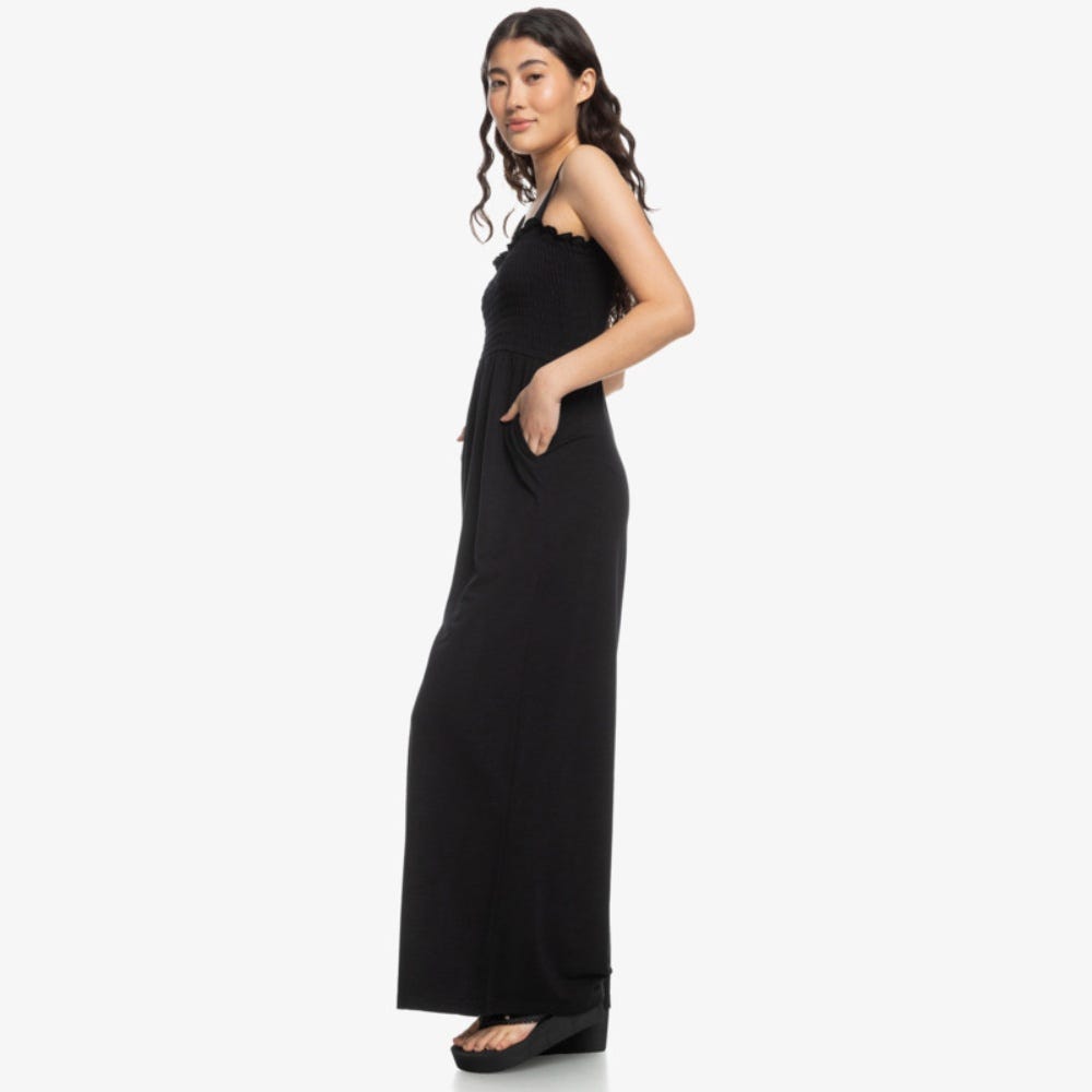 Just Passing By Smocked Jersey Jumpsuit - Women