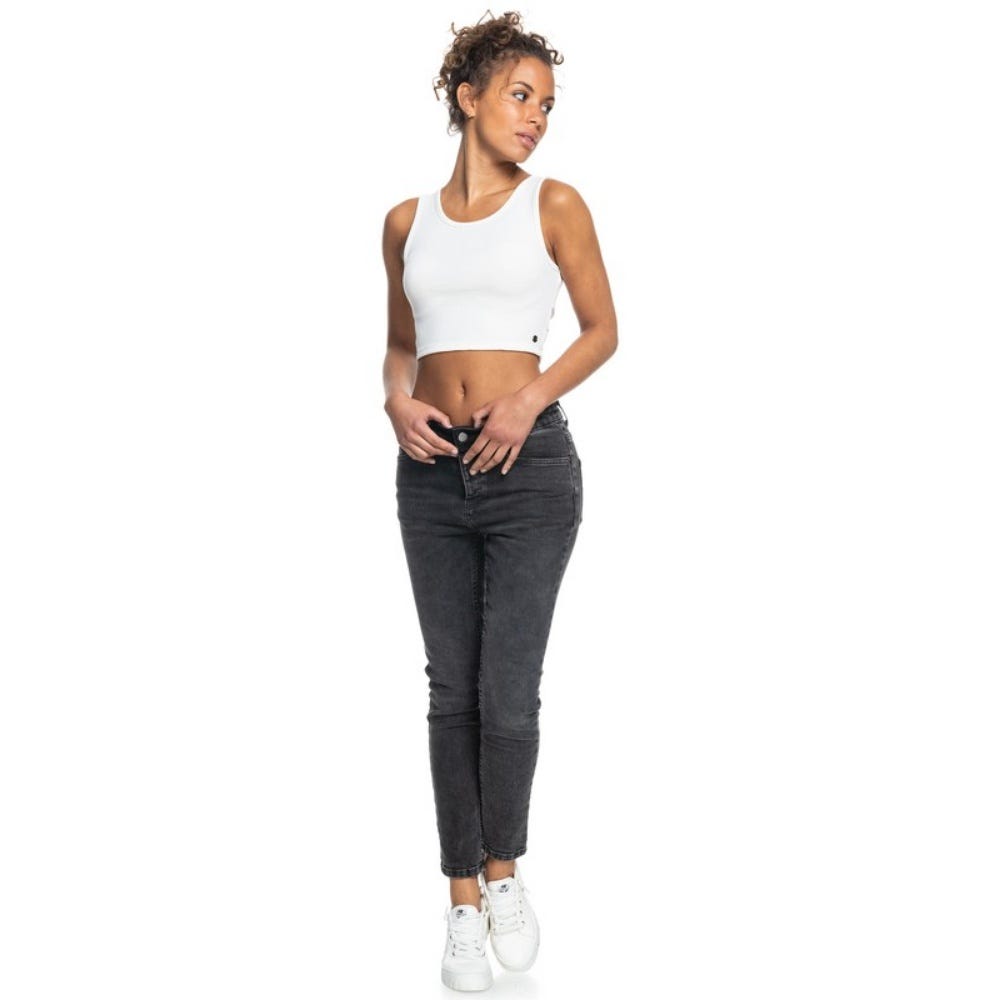Womens Good Keepsake Crop Top In Snow White