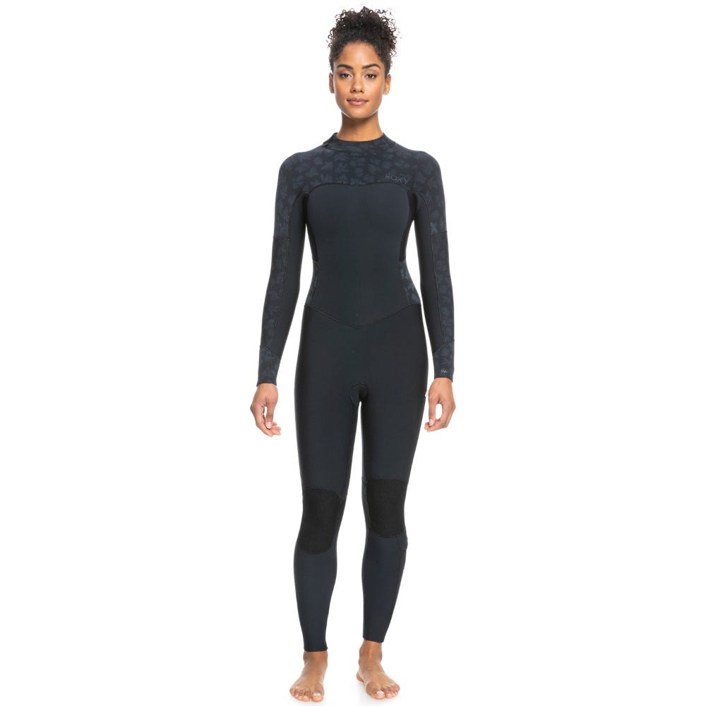 Roxy 3/2Mm Swell Series Back Zip Wetsuit In Black