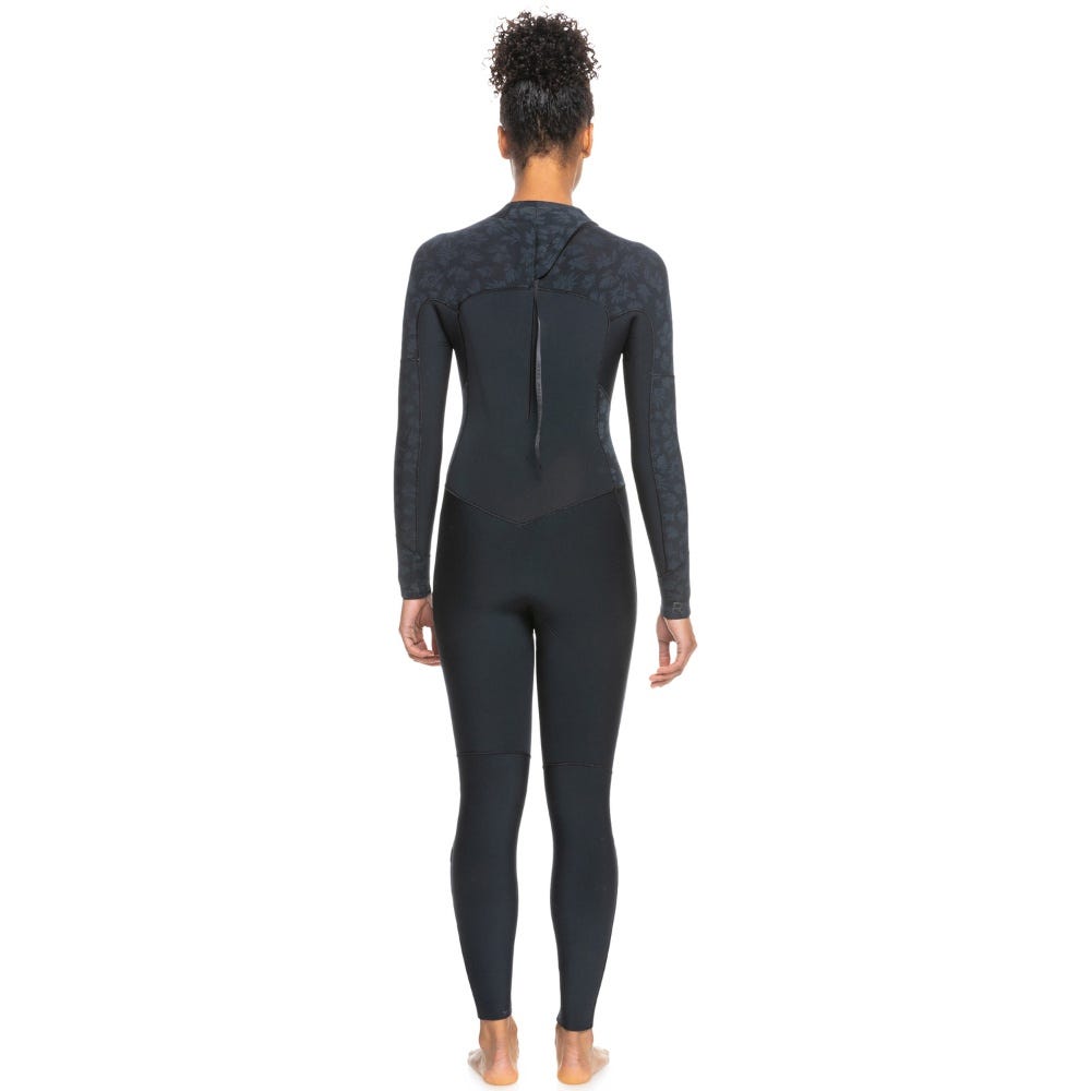 Roxy 3/2Mm Swell Series Back Zip Wetsuit In Black