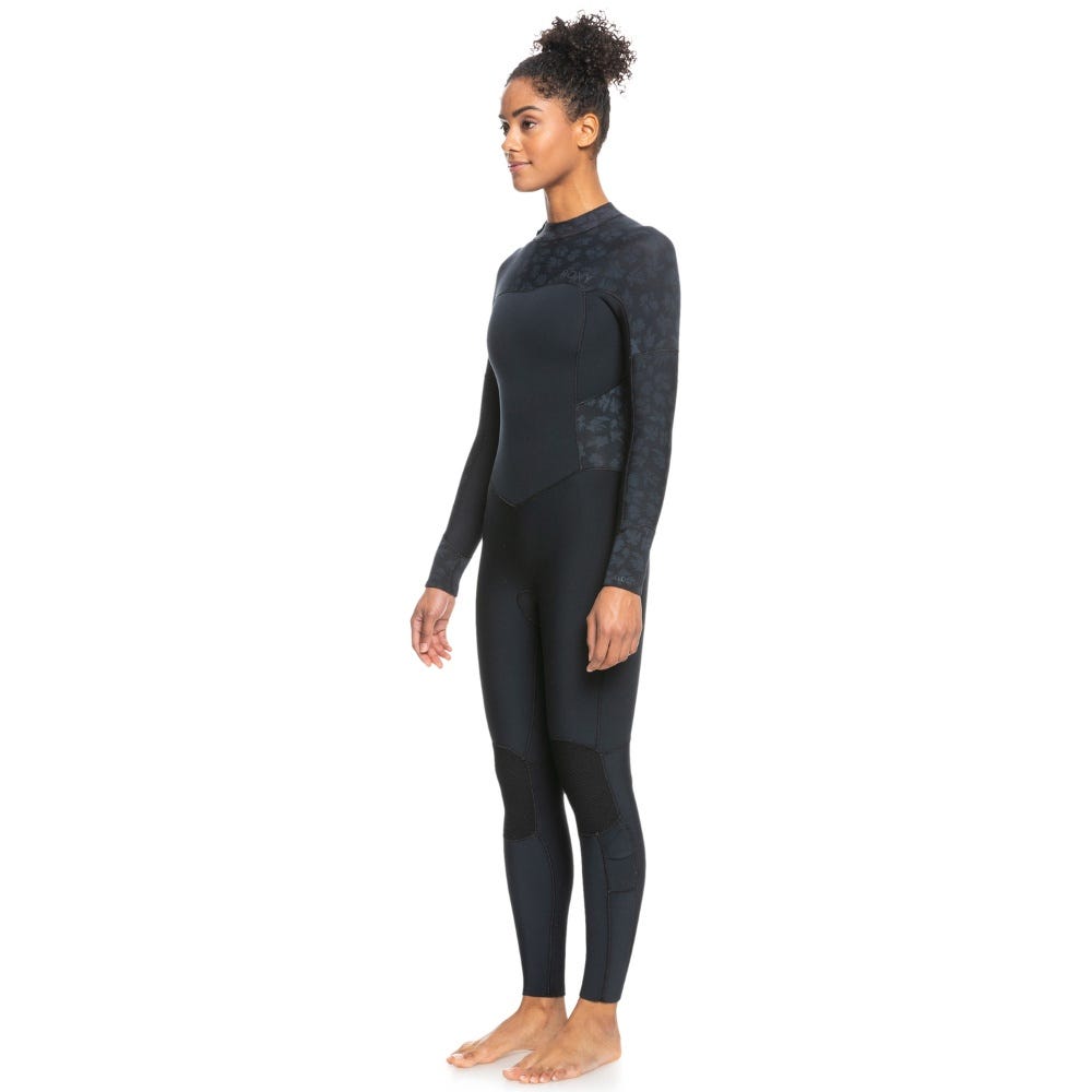 Roxy 3/2Mm Swell Series Back Zip Wetsuit In Black