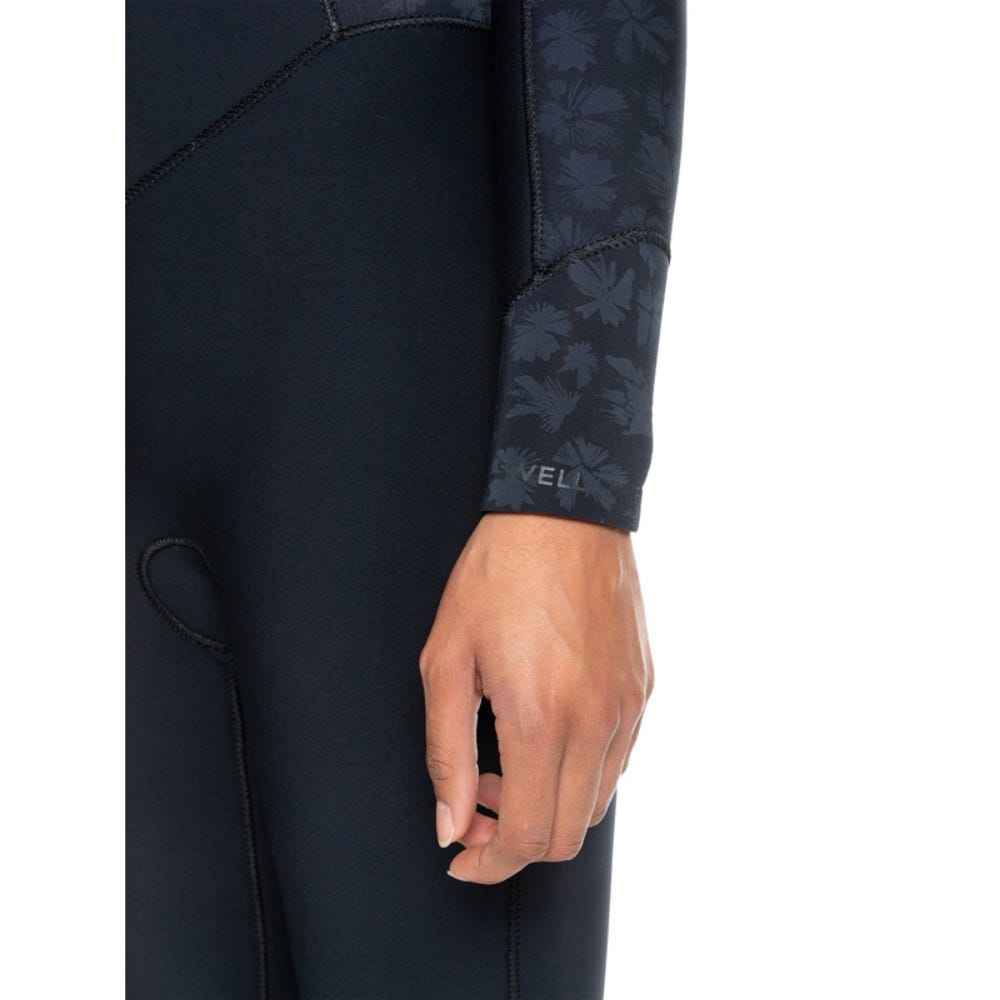 Roxy 3/2Mm Swell Series Back Zip Wetsuit In Black