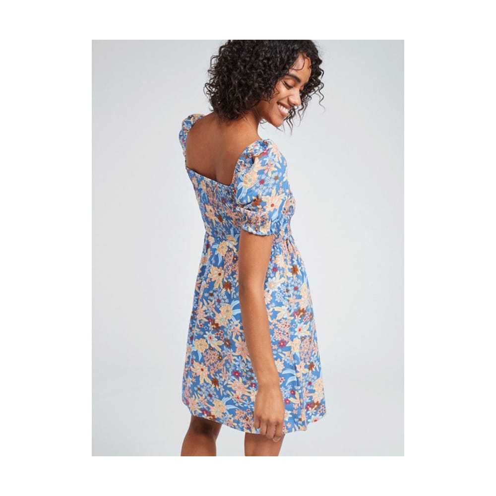 Womens Hello Petal Mini Short Sleeve Dress