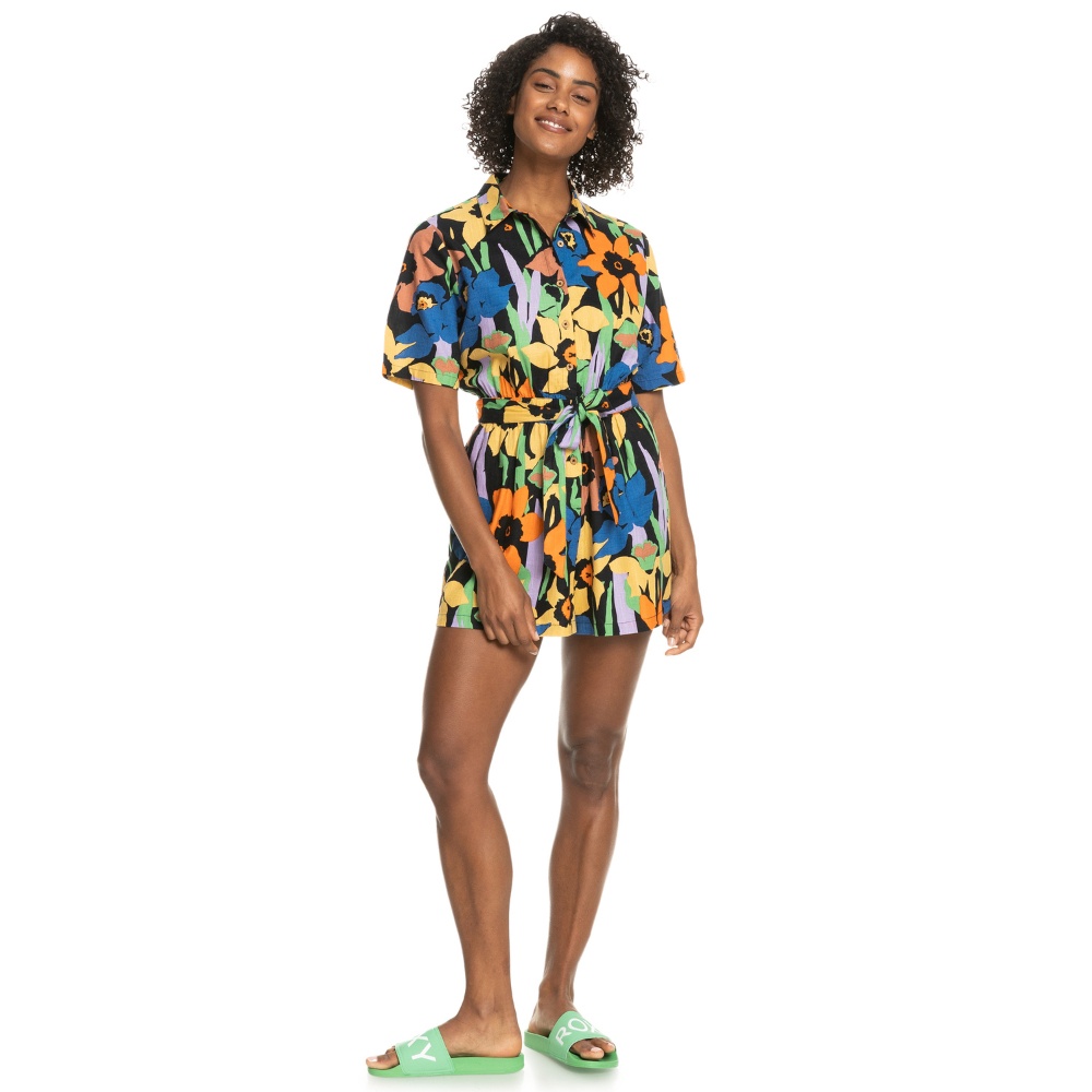 Womens Real Yesterday Romper in Multi