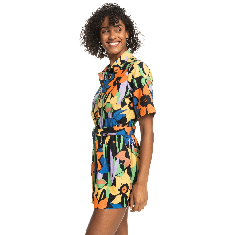 Womens Real Yesterday Romper in Multi