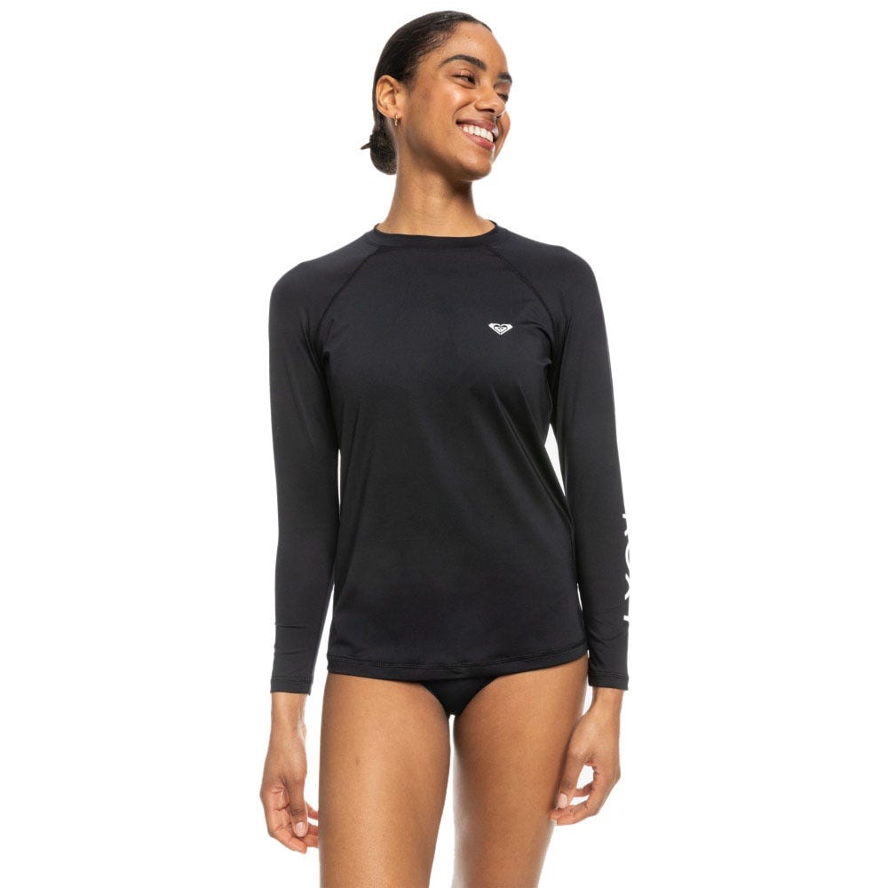 Womens Essentials Long Sleeve Upf 50 Surf T-Shirt In Anthracite