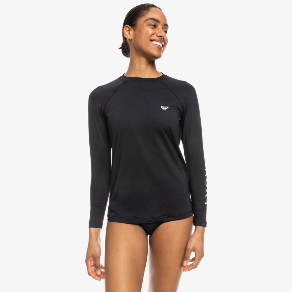 Womens Essentials Long Sleeve Upf 50 Surf T-Shirt In Anthracite