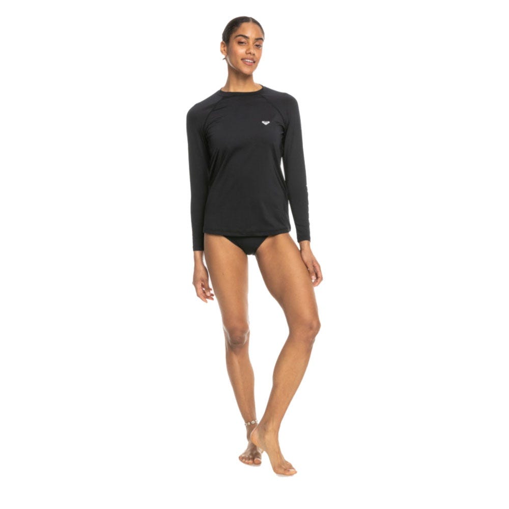 Womens Essentials Long Sleeve Upf 50 Surf T-Shirt In Anthracite