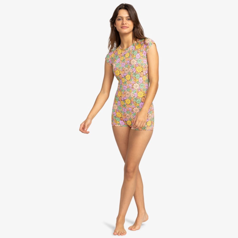 All About Sol Short Sleeve One-Piece Swimsuit - Women