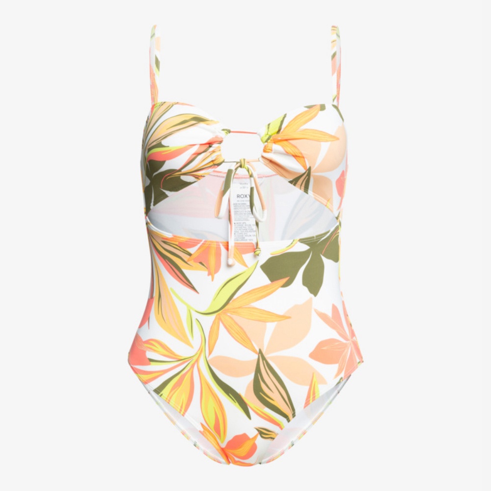 Womens Beach Classics Swimsuit In Bright White Subtly Salty Flat