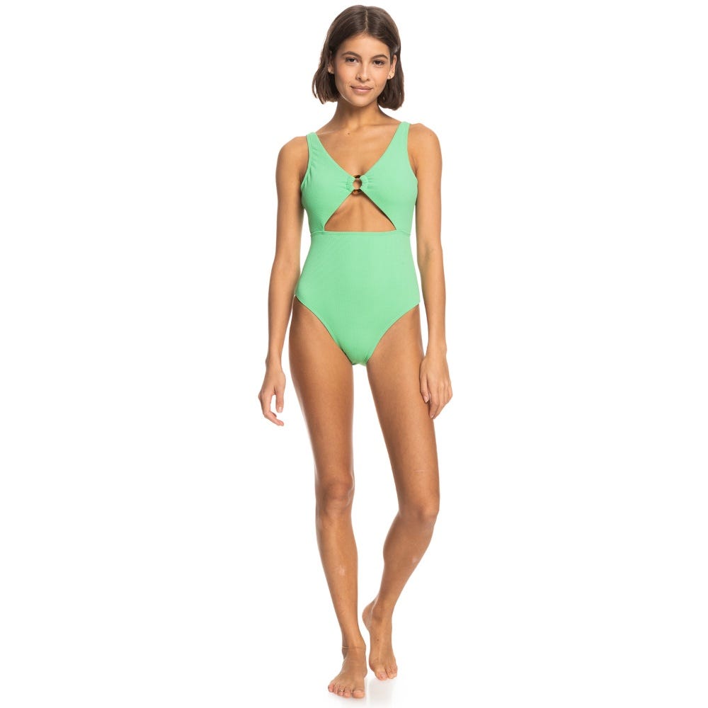 Womens Color Jam One-Piece Swimsuit In Absinthe Green