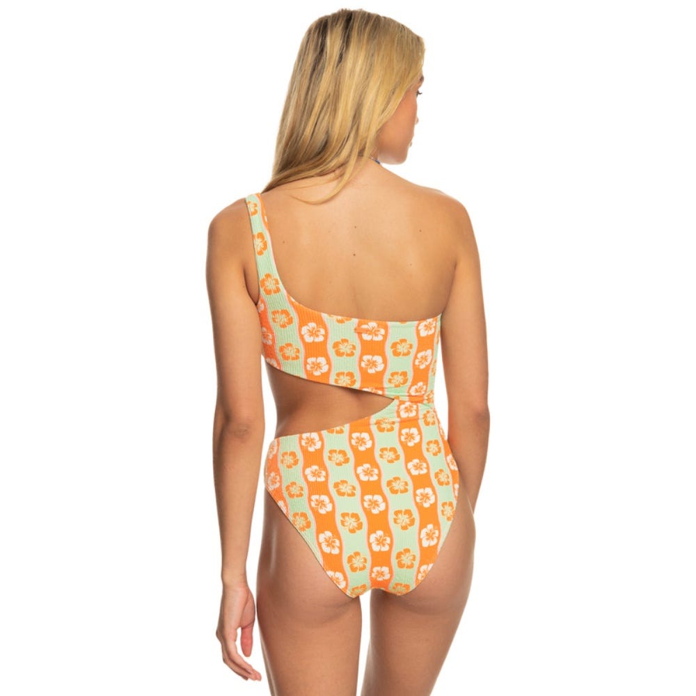 Womens Wavy Babe One-Piece Swimsuit In Ambroisia Wave Babe Small