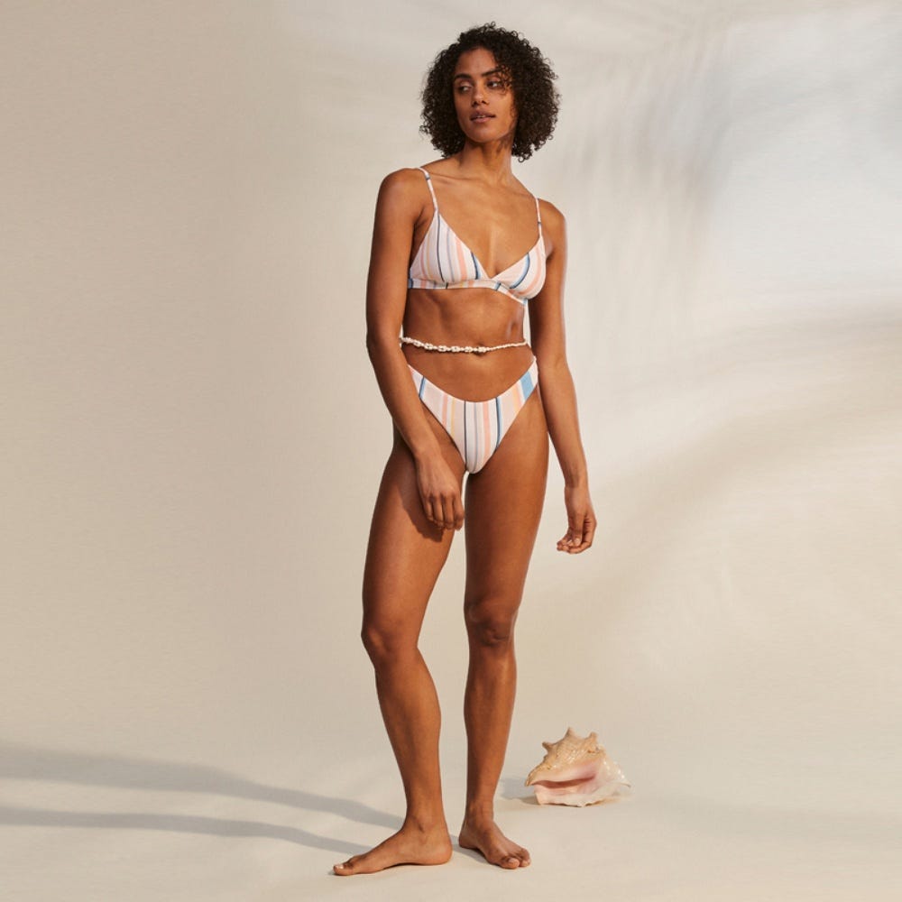Womens Beach Classics Triangle Bikini Top
